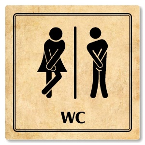 WC společné, 80x80mm, pergamen, Utah